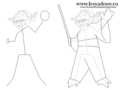 Hogyan kell felhívni jód Star Wars (sorsolás) Hogyan kell felhívni a jód Star Wars