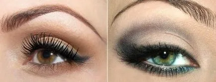 Hogyan kell festeni a szemét fekete árnyékok fotó lépésről-lépésre videók
