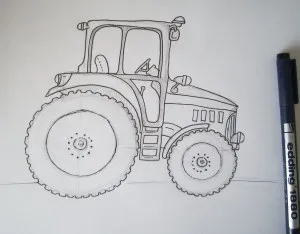 Hogyan kell felhívni a traktor, fokozatosan felhívni a ceruza, a baba (hogyan kell felhívni a traktor) Hogyan kell felhívni a traktor, fokozatosan felhívni a ceruza, babám