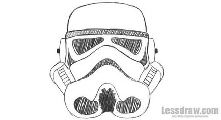Hogyan kell felhívni stormovik star wars szakaszban lessdraw (csillag) Hogyan kell felhívni a rohamosztagos Star Wars szakaszosan lessdraw