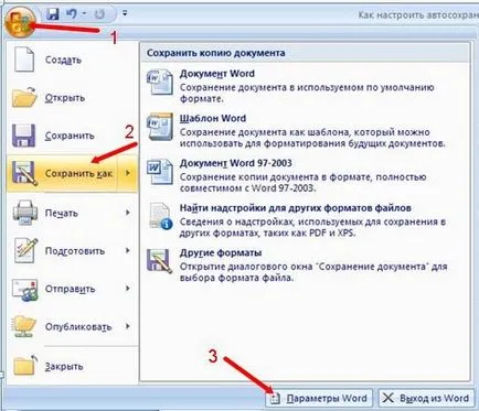 Hogyan testre automatikus mentése a szót