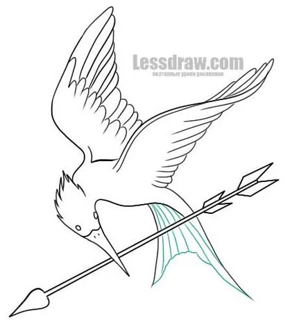Hogyan kell felhívni a szimbólum a The Hunger Games, lessdraw (madarak Hungry szimbólumok) Hogyan kell felhívni a szimbólum a The Hunger Games, lessdraw