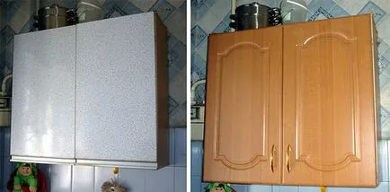 Hogyan lehet frissíteni a konyhában a konyhában kezével - egy fotó előtt és után (a konyhában) Hogyan lehet frissíteni a konyhában a konyhában kezével - Utána képek