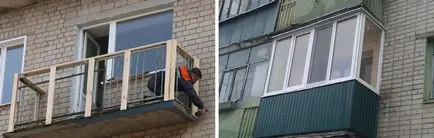 Hogyan hüvelyébe erkély külső saját kezét befejező erkély külső, mint a hüvelyébe, magasság néző erkéllyel
