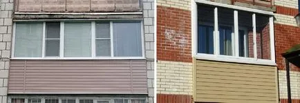 Hogyan hüvelyébe erkély külső saját kezét befejező erkély külső, mint a hüvelyébe, magasság néző erkéllyel