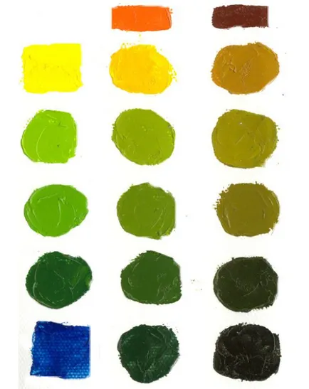 Hogyan juthat el a zöld szín, keverés festék, lookcolor (szín) Hogyan juthat el a zöld szín, keverés festék, lookcolor