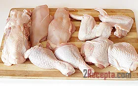 Hogyan helyesen vágni a csirkét részek - lépésről lépésre fotó recept (finom) Hogyan helyesen vágni a csirkét részek - lépésről lépésre recept fotók