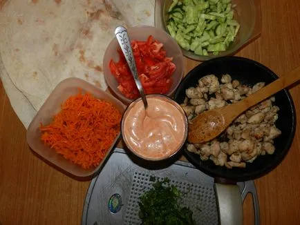 Főzni shawarma otthon csirke