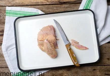 Hogyan lehet csökkenteni a csirke - recept lépésről lépésre képek (hentes) Hogyan lehet csökkenteni a csirke - recept lépésről lépésre fotók