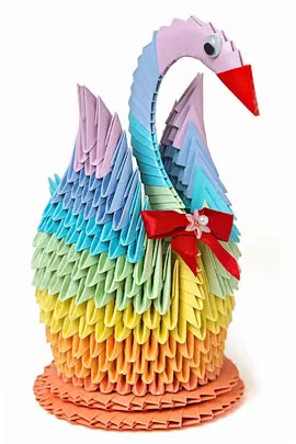 Hogyan készítsünk egy origami hattyú