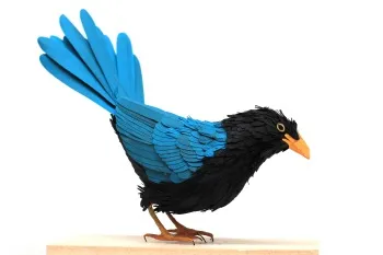 Hogyan készítsünk egy háromdimenziós madár a szokásos papír vagy origami
