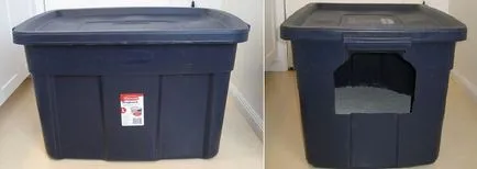 Hogyan tegyük egy tálcára macskáknak saját kezét, és útmutató fotó