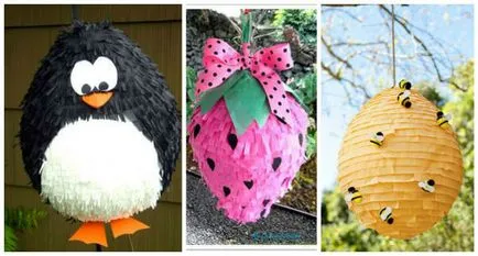 Hogyan készítsünk egy piñata otthon, és hogyan kell kitölteni