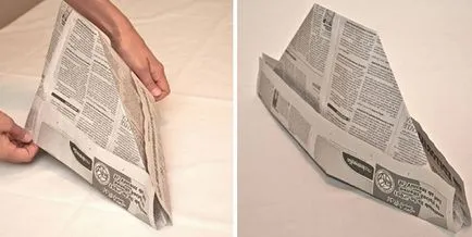 Hogyan készítsünk egy papír kalózkalap a palackból, és saját kezűleg