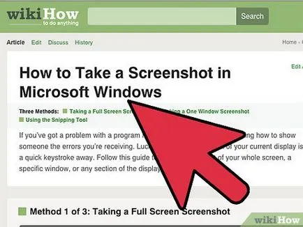 Hogyan készítsünk egy screenshot (képernyőkép)
