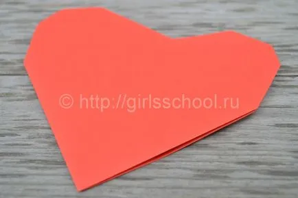 Hogyan Fold Paper Heart egyszerű origami szív, leányiskola (papír) Hogyan Fold Paper Heart egyszerű origami szív, lányok iskolába