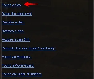 Hogyan hozzunk létre egy klán n2 és javítja lvl Clan 8 - Lineage 2