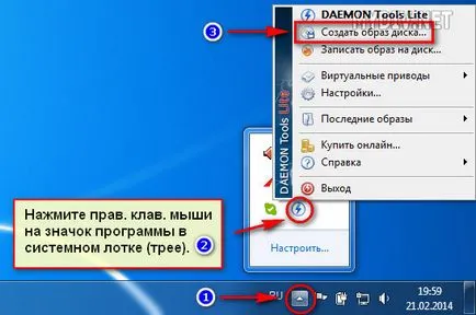 Hogyan hozzunk létre egy képet a Daemon Tools