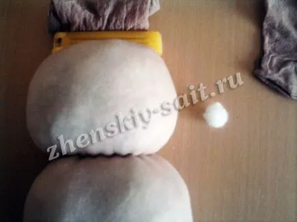 Hogyan varrni egy baba (kölykök) nylon harisnya (zokni) - fotó mesterkurzust