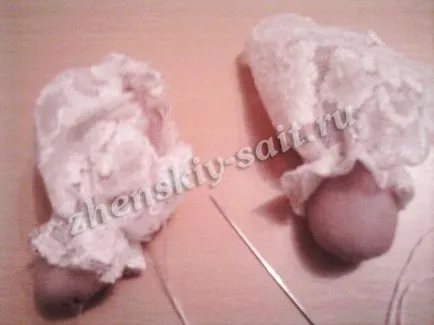 Hogyan varrni egy baba (kölykök) nylon harisnya (zokni) - fotó mesterkurzust