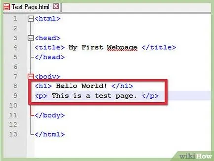 Hogyan lehet létrehozni egy egyszerű weboldal segítségével html