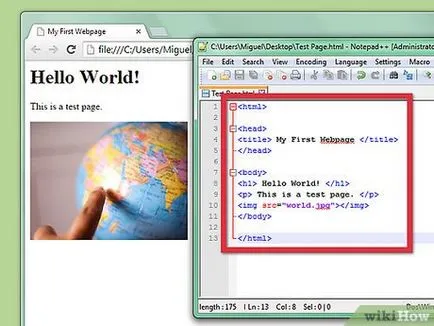 Hogyan lehet létrehozni egy egyszerű weboldal segítségével html