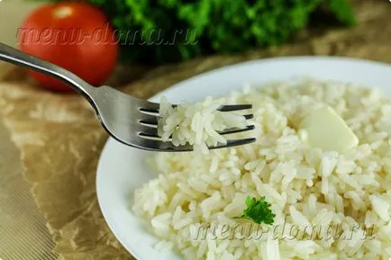 Főzni Jó porhanyós rizs körettel
