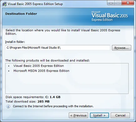 Hogyan kell telepíteni a Visual Basic 2005 Express Edition