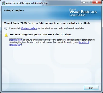 Hogyan kell telepíteni a Visual Basic 2005 Express Edition