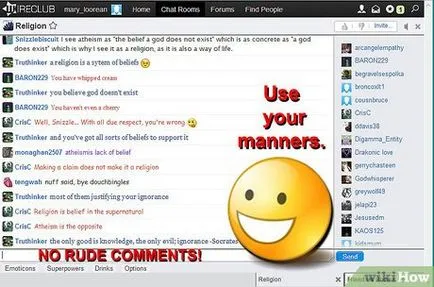 Hogyan kell viselkedni a internetes chat-szobák