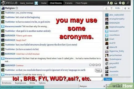 Hogyan kell viselkedni a internetes chat-szobák