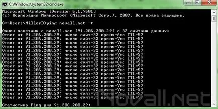 Hogyan ping a Windows 7