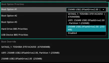 Hogyan kell beállítani a boot flash meghajtót a régi és a modern változatai a BIOS