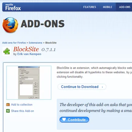 Hogyan blokkolja a hozzáférést a megfelelő weboldalak az Internet Explorer és a Firefox