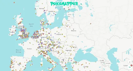 Térképek Pokemon menni prompt, ahol lehet fogni Pokemon