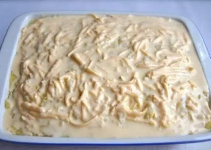 Rakott burgonya csirkével és gombával receptek képekkel (fotó) Rakott burgonya csirkével és gombával recept fotókkal
