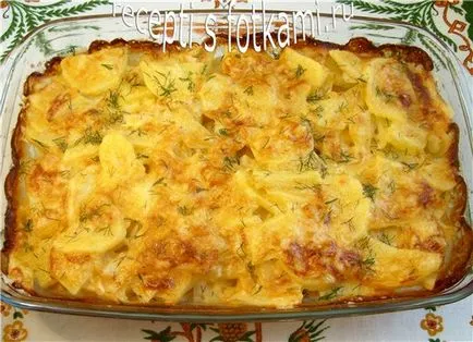 Csőben sült burgonya sajttal kemencében - egy lépésről lépésre recept fotók (sajt) Csőben sült burgonya sajttal sütőben - lépésről lépésre recept fotók