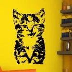 Cool stencil, fali dekoráció - cat (nyávog kiválasztás) (a falak) Cool stencil, fali dekoráció - cat (nyávog választás)