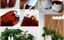 Virágoskert műanyag palackok példák dekoráció (virágágyások műanyag palackok) Ágyak műanyag palackok példák dekorációk