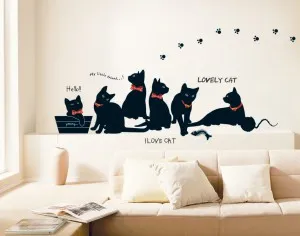 Cool stencil, fali dekoráció - cat (nyávog választás) (dekor) Cool stencil, fali dekoráció - cat (nyávog választás)