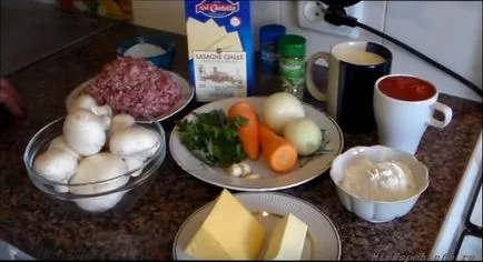 Klasszikus lasagna hússal lépésre recept fotókkal otthon