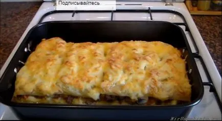 Klasszikus lasagna hússal lépésre recept fotókkal otthon