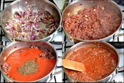 Klasszikus lasagna hússal lépésre recept fotókkal otthon