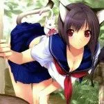 Gyönyörű képek anime macska (ceruza rajzok), a helyszínen „bögre”