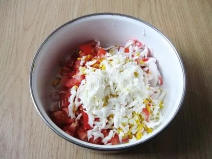 Rák saláta sajttal 10 receptet