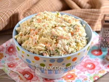 Rák saláta sajttal 10 receptet