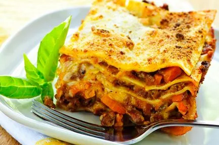 Lasagna hússal - a megfelelő recept - milyen gyorsan elkészíti