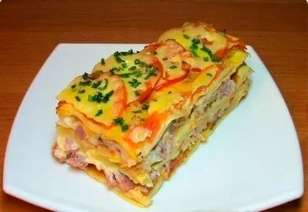 Lasagna hússal - a megfelelő recept - milyen gyorsan elkészíti