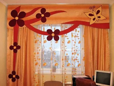 Pelmets kezével fotó redőnyök, hogyan kell csinálni lépésről lépésre, nagyon egyszerű pelmets tüll, (kéz) Pelmets kezével fotó redőnyök, hogyan kell csinálni lépésről lépésre, nagyon egyszerű pelmets tüll,