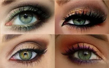 Smink zöld szeme - fotó és videó (make-up zöld szemek) Smink zöld szeme - fotó és videó